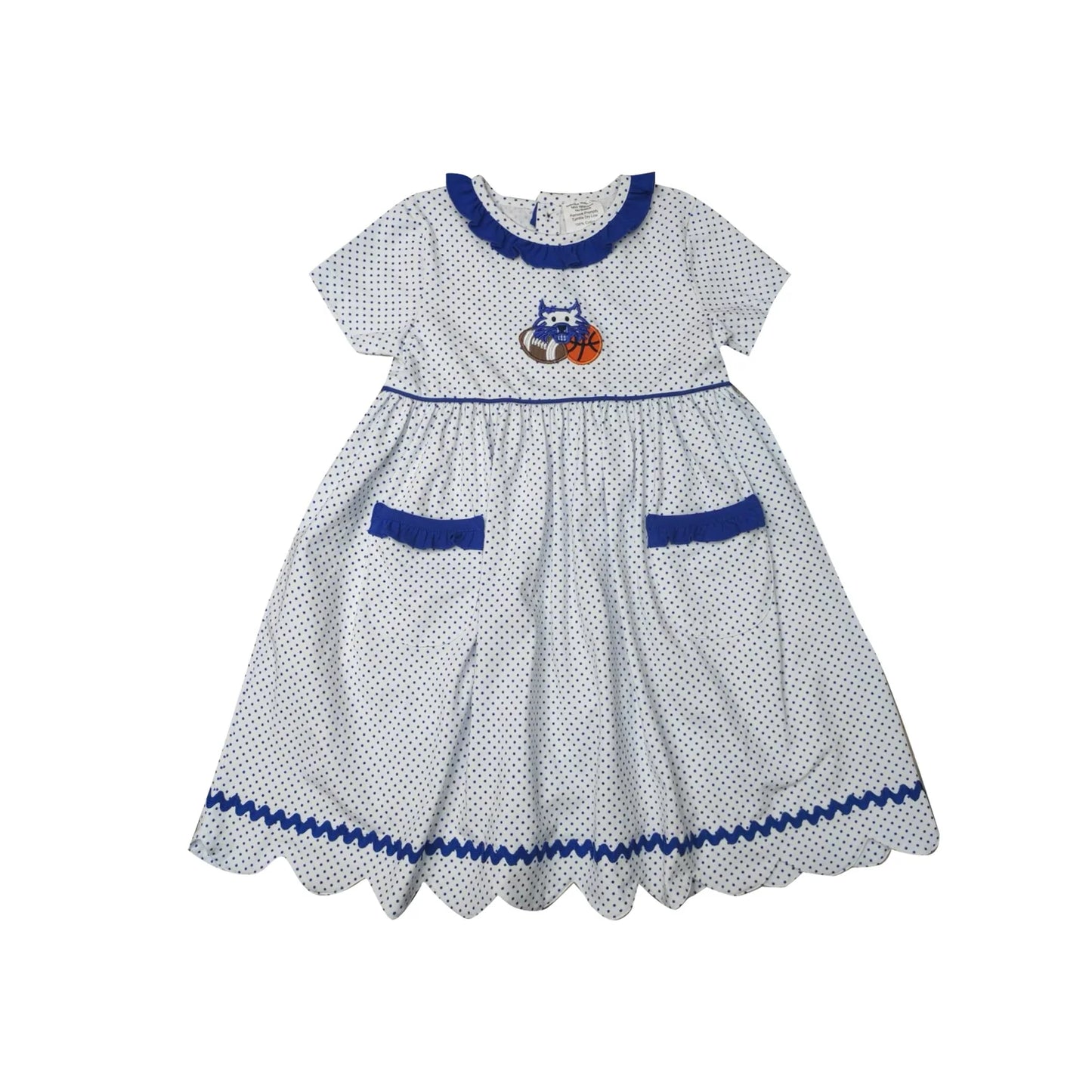 Royal Blue Girl's Wildcat Dress