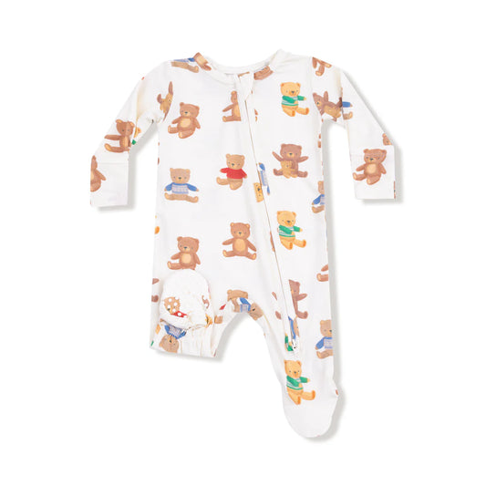 Teddy Bear Collection- 2 Way Zipper Footie