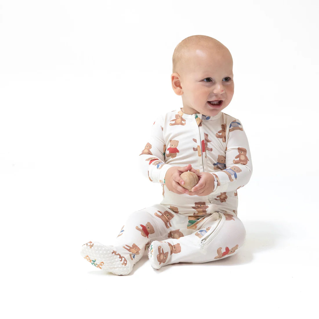 Teddy Bear Collection- 2 Way Zipper Footie
