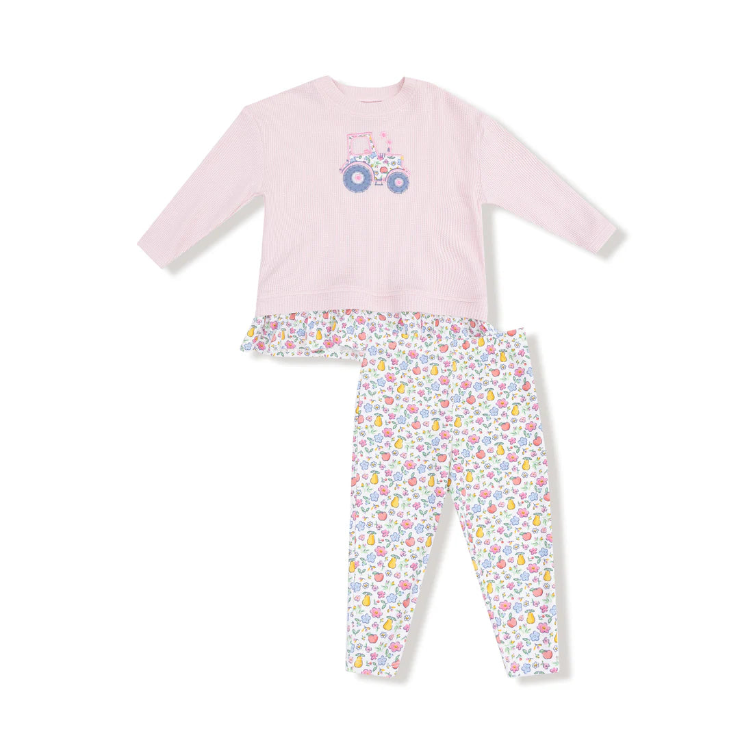 Fall Fruit Floral- Ruffle Top with Bamboo Legging