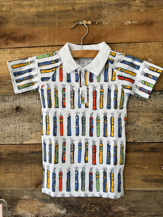 Boys SS Pima Polo- Fore the Fun