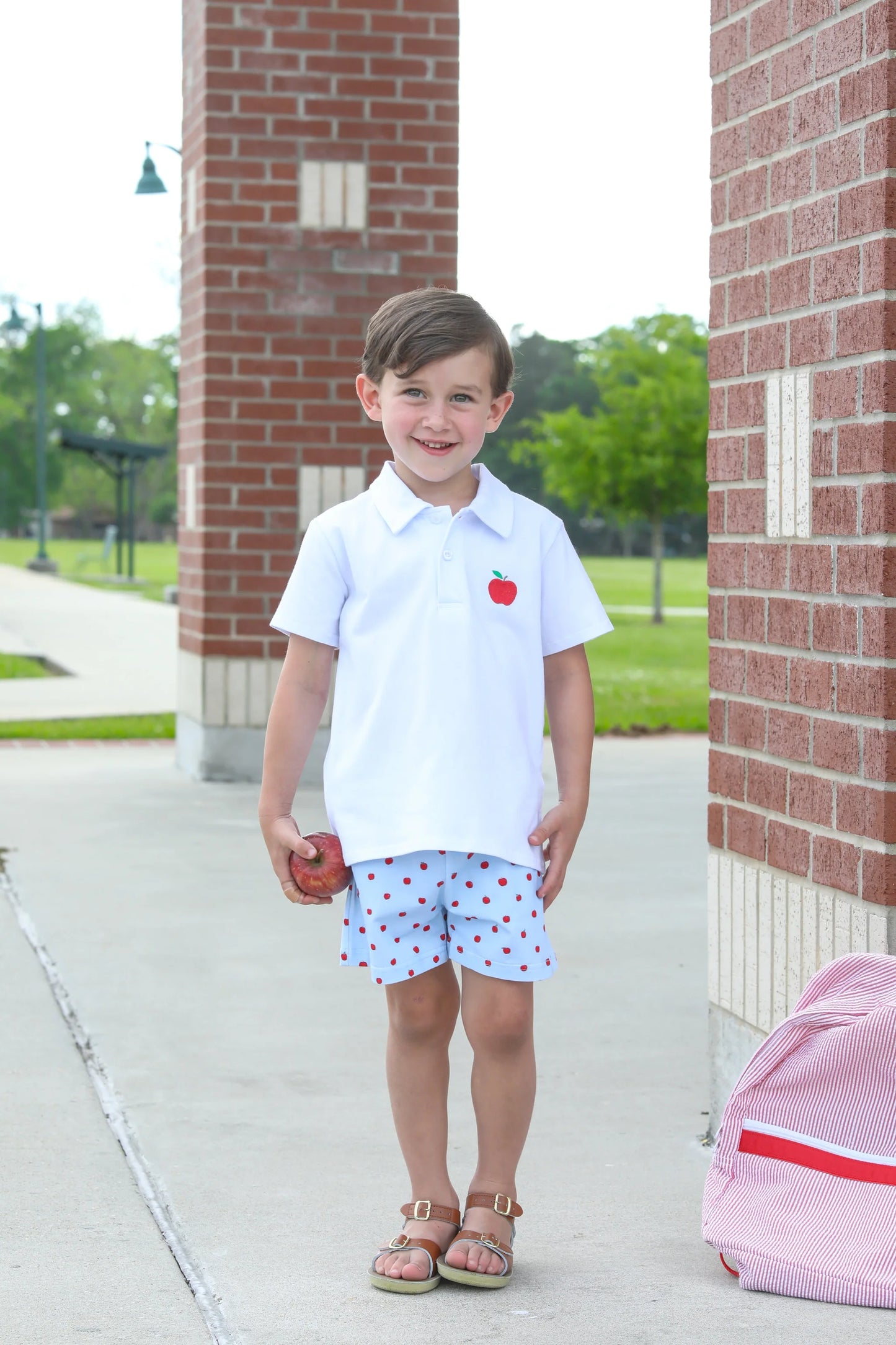 Apple Polo Short Set