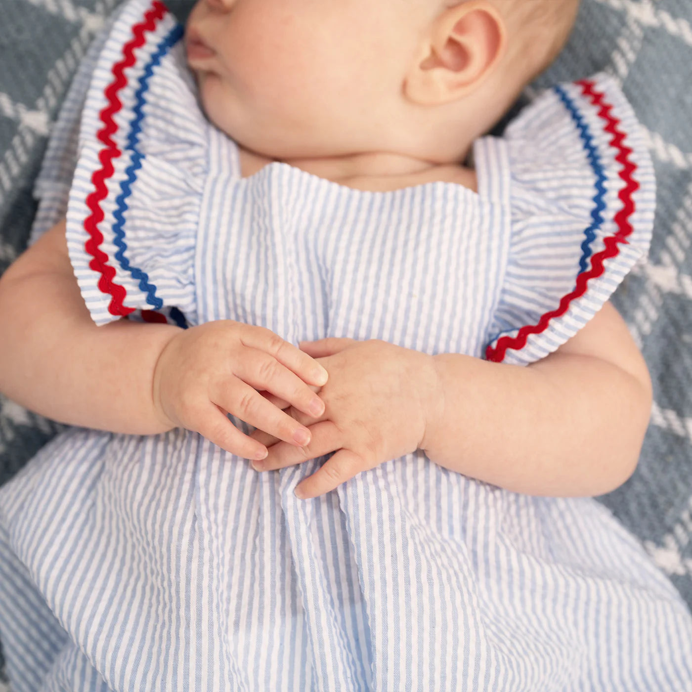 Seersucker Magnetic Me Romper