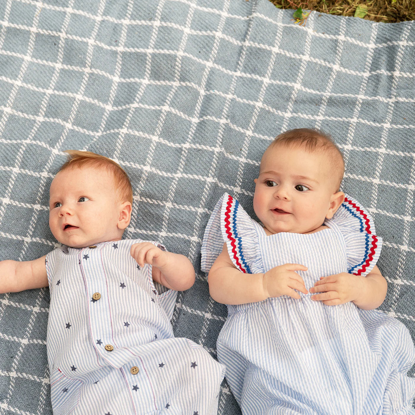 Seersucker Magnetic Me Romper