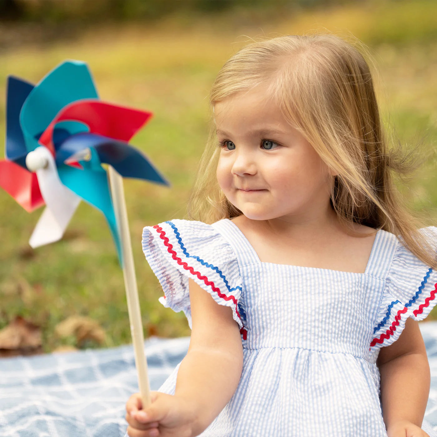 Seersucker Stripe Magnetic Me Dress