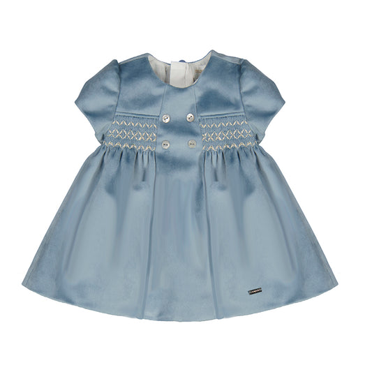 Short Sleeve Velour Dress