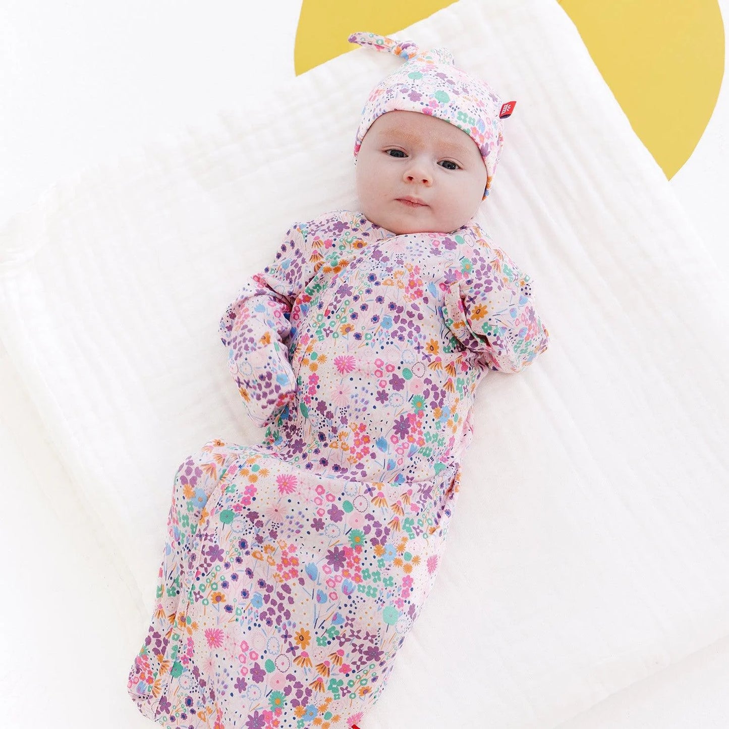 Isla Cozy Sleeper Magnetic Gown + Hat Set