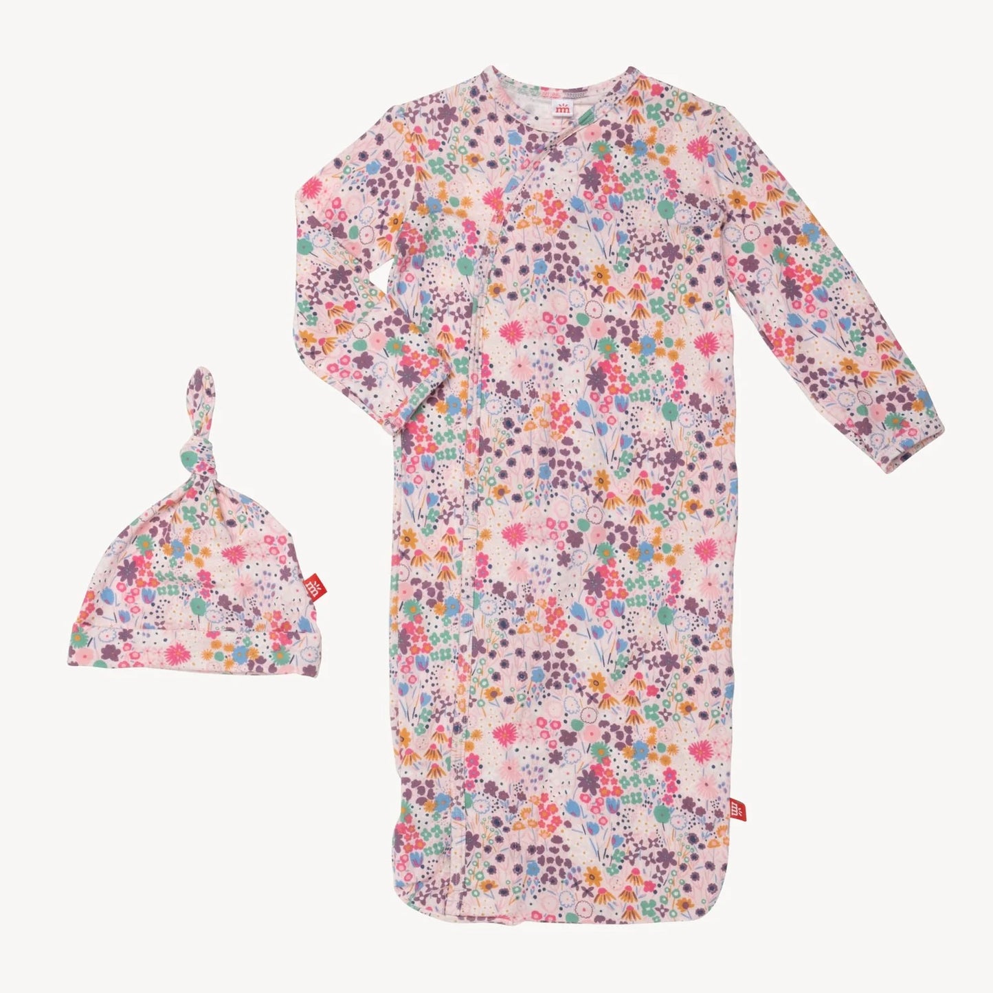 Isla Cozy Sleeper Magnetic Gown + Hat Set