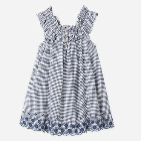 Lennon Dress || Marine Gingham