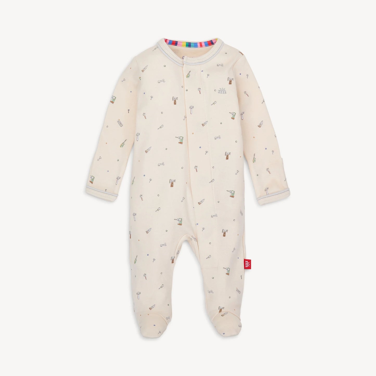fix it friends organic cotton magnetic parent favorite footie