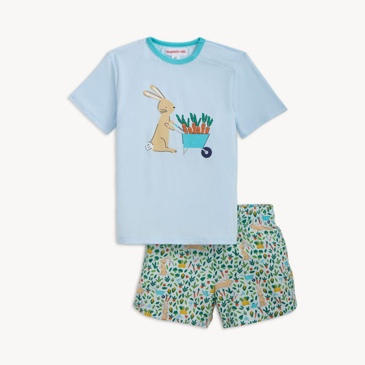 Magnetic Me Bunny Garden Short Set