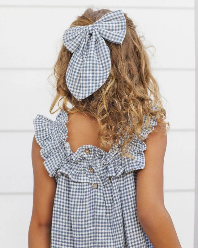 Lennon Dress || Marine Gingham