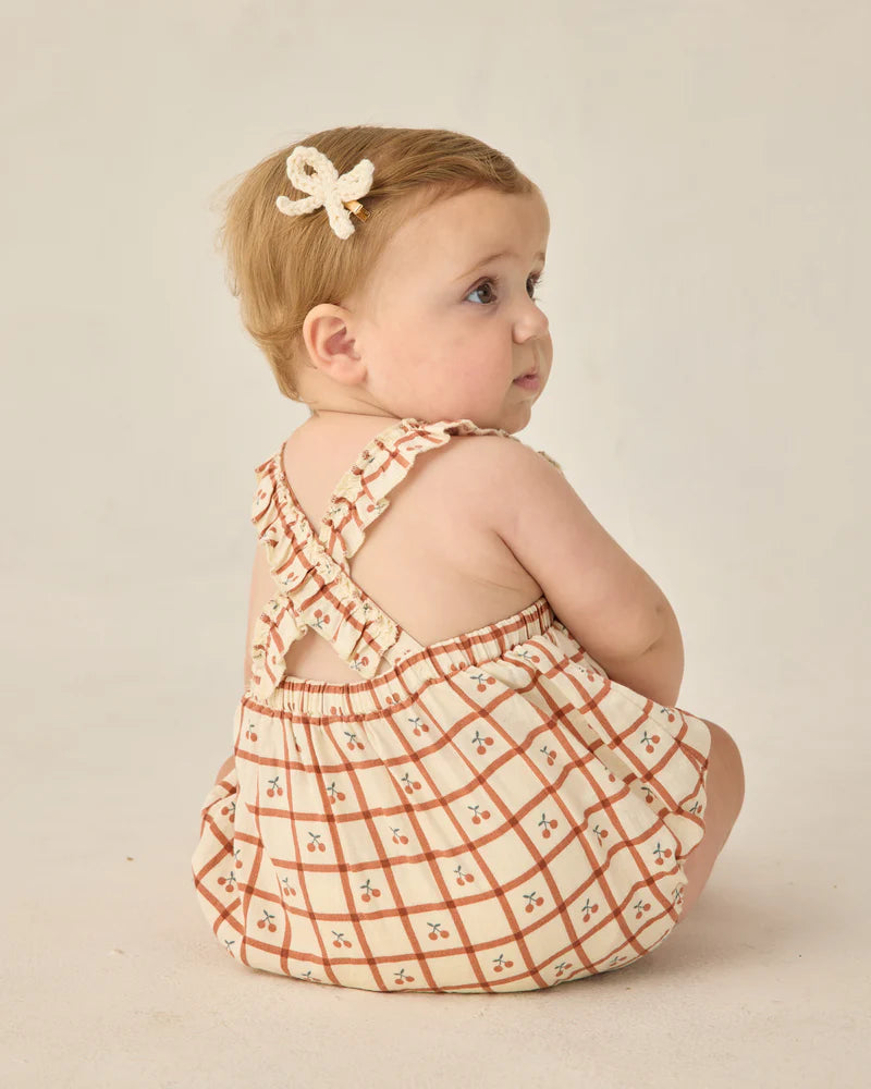 Chiara Romper || Cherry Check