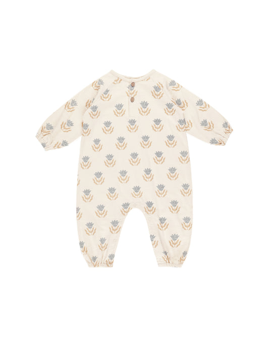 Henley Jumpsuit- Flora