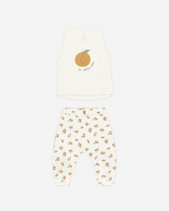 Tank + Slouch Pant Set || Oranges