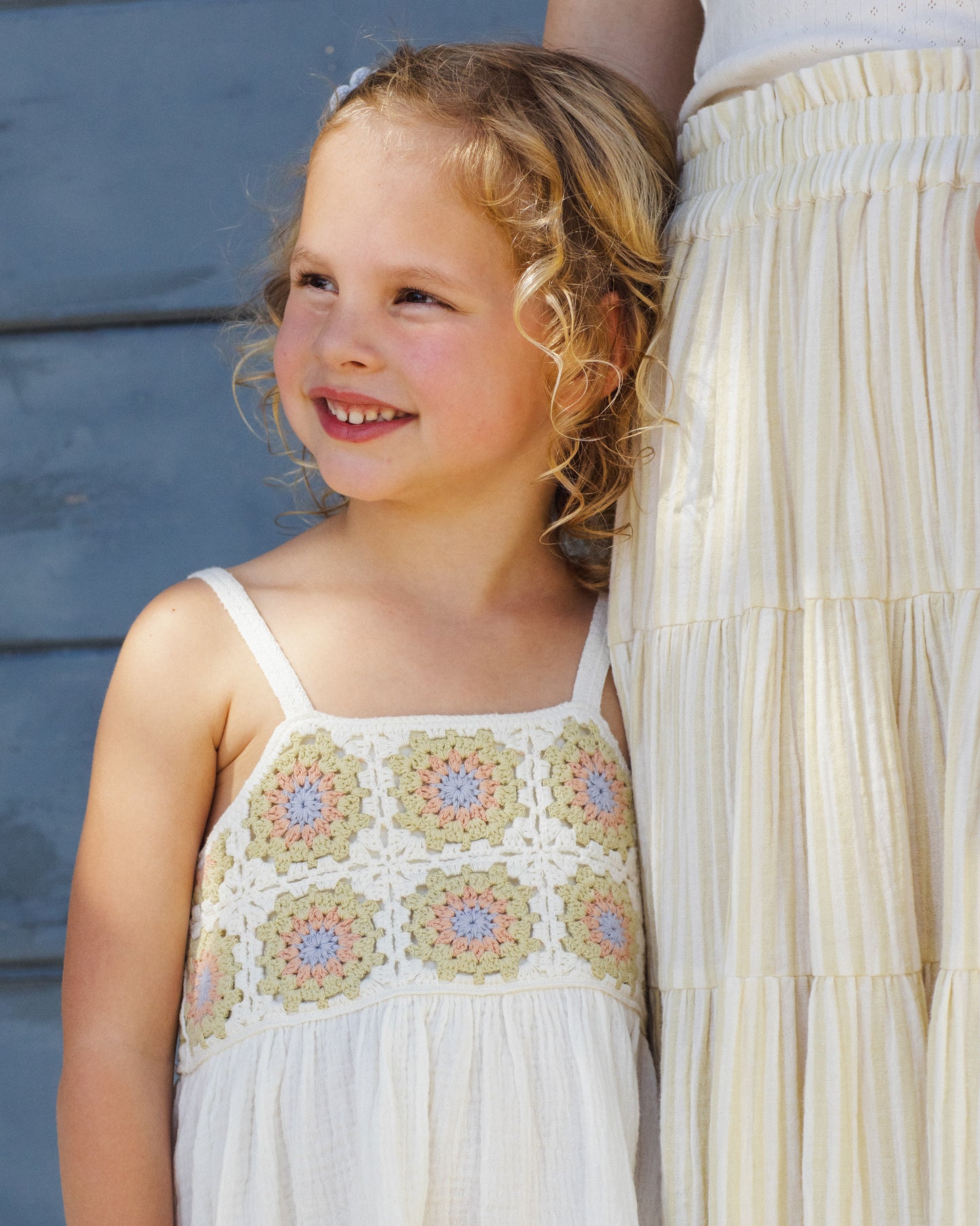 Crochet Sundress || Citron Daisy Check by Rylee + Cru