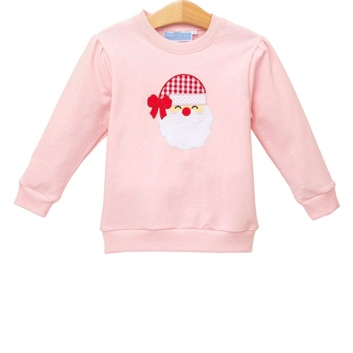 French Terry Pullover- Santa Light Pink