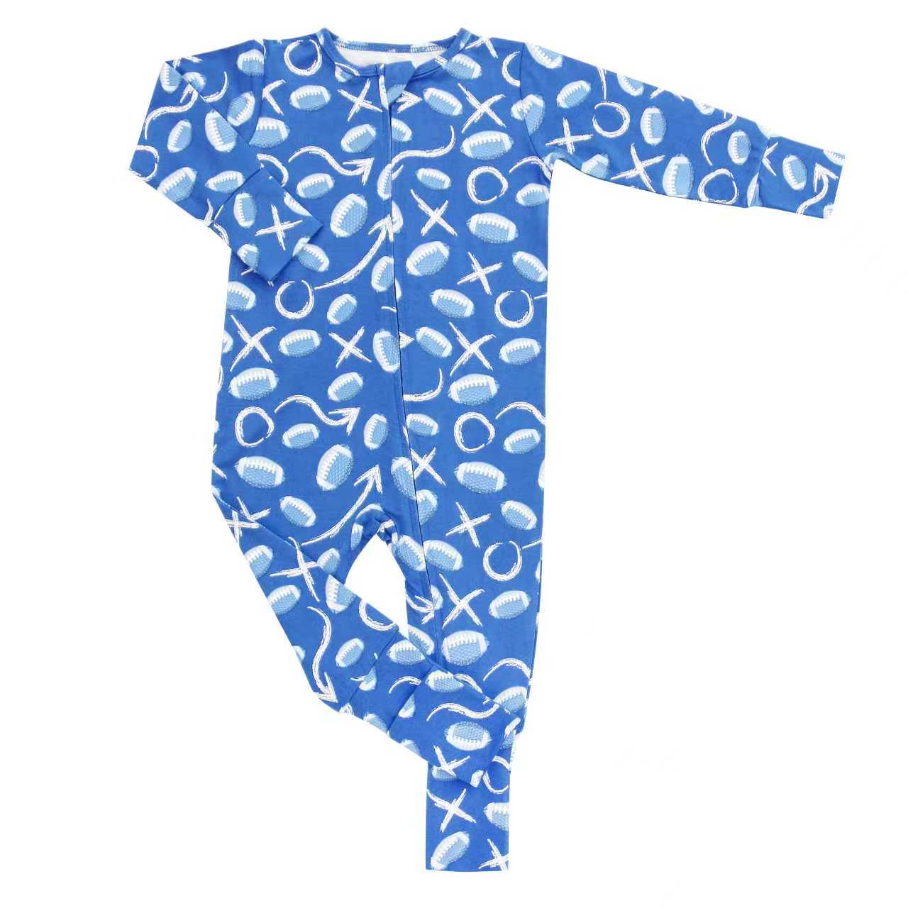 Convertible Romper- Football Allen Work