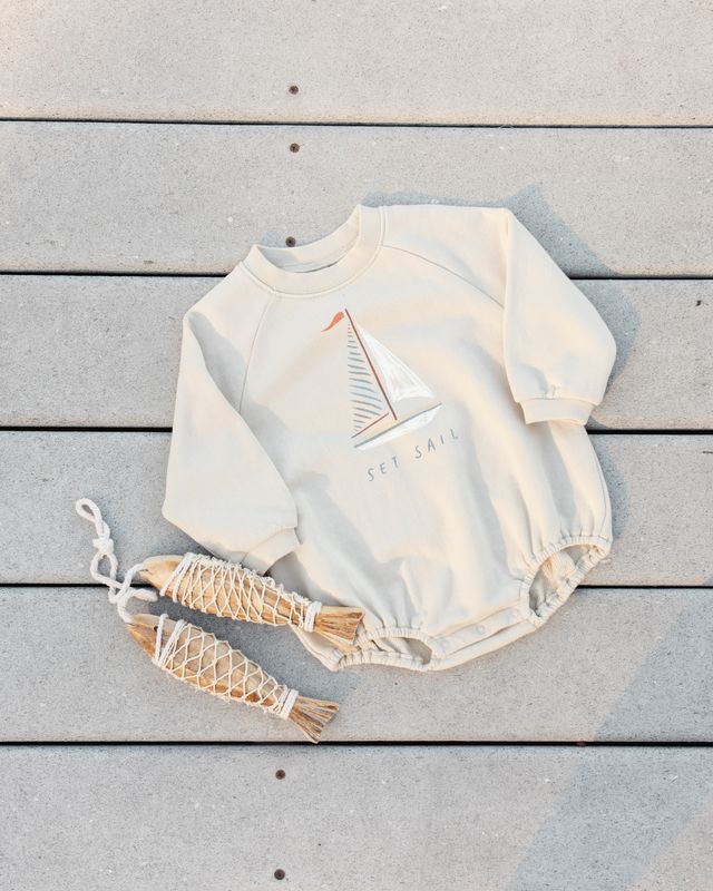 Crewneck Romper - Set Sail by Rylee + Cru