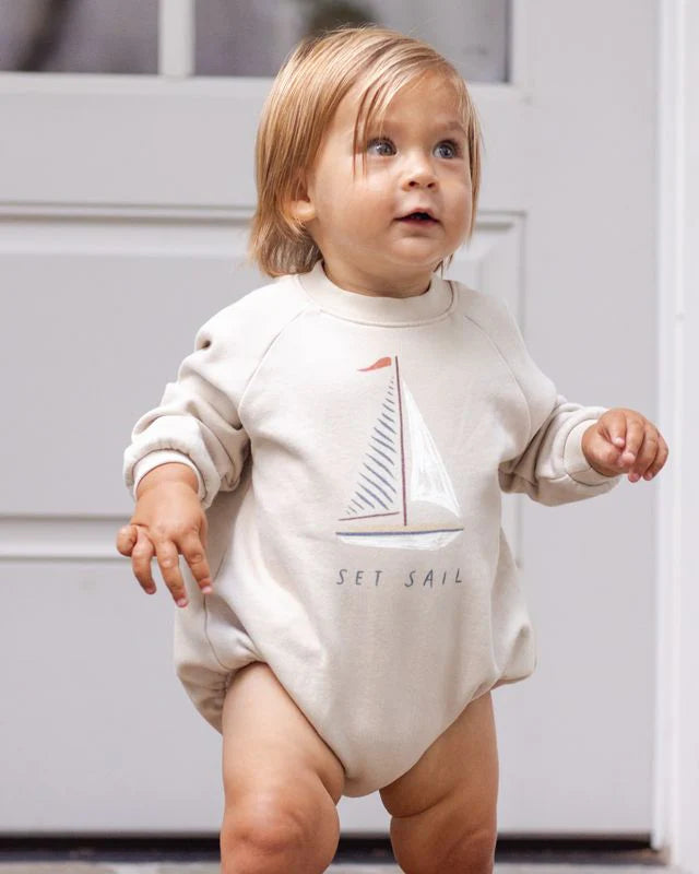 Crewneck Romper - Set Sail by Rylee + Cru