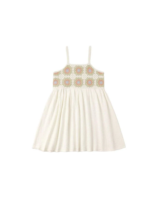 Crochet Sundress || Citron Daisy Check by Rylee + Cru