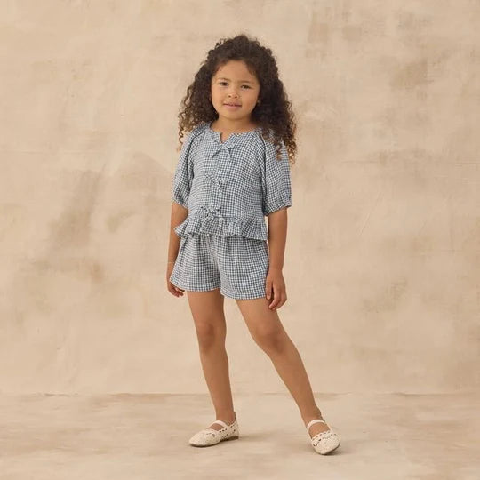 Juniper Set || Marine Gingham