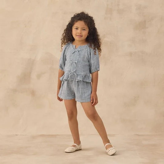 Juniper Set || Marine Gingham