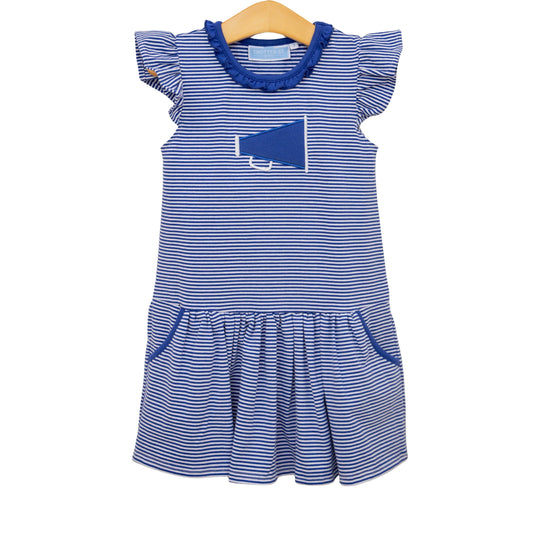 Megaphone Dress- Royal Blue
